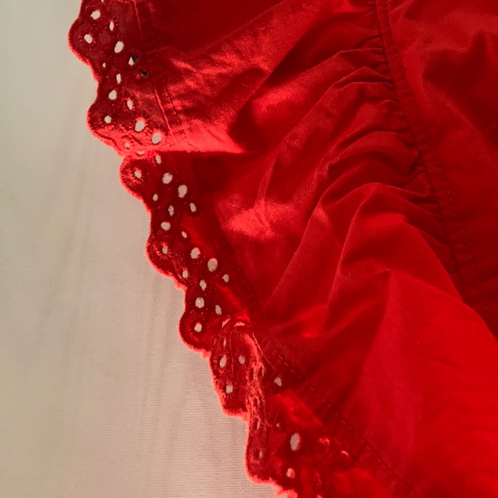 Eyelet Ruffle Cotton Top - Picture 8 of 8